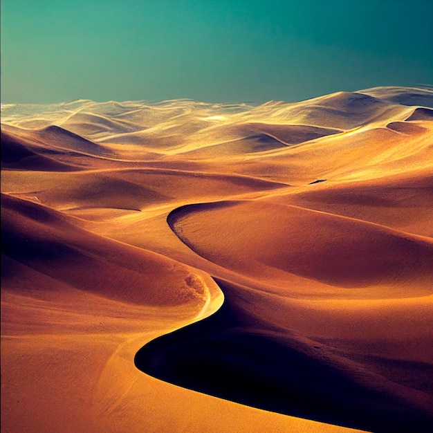 Dune di sabbia nel deserto