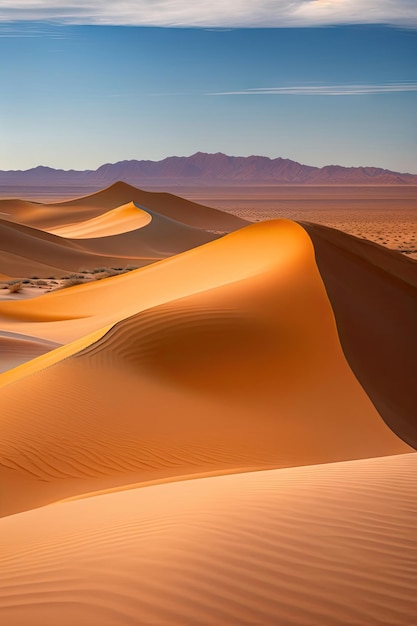 Dune di sabbia nel deserto