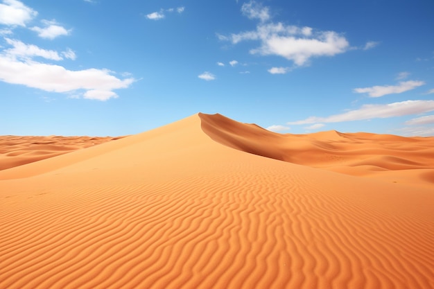 Dune di sabbia nel paesaggio desertico vista aerea delle dune bellissime dune di sandia nel deserto del Sahara