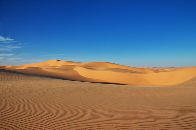 Dune nel deserto del Sahara, nel cuore dell'Africa