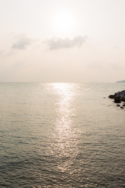 Durante il tramonto della sera