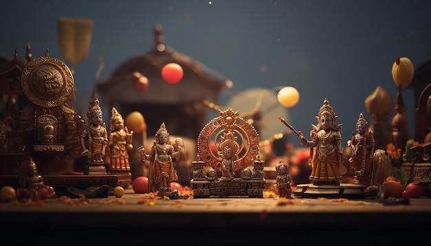 Dussehra Vijayadashami oggetti minimali