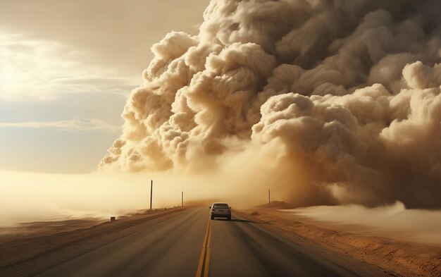 Dusty Road Cloud Vecchio con intelligenza artificiale generativa