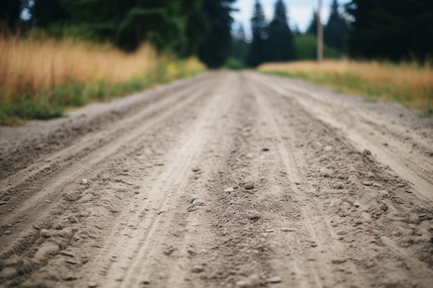 Dusty Tracks Dirt Road foto di bicicletta