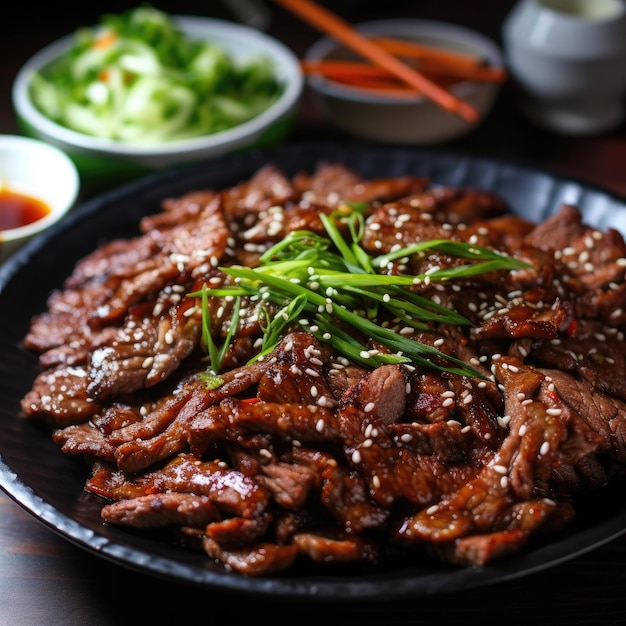 Dwaeji Bulgogi Sizzle Delizia di maiale coreana Indulgenza saporita Catturare l'entusiasmo della grigliata