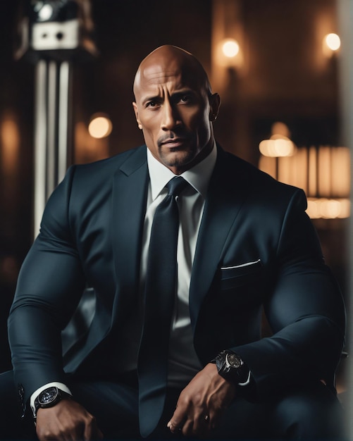 Dwayne Johnson foto attore americano