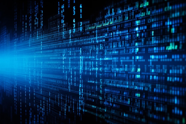 Dynamic Digital Data Stream Abstract Computer Background