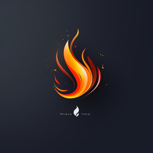 Dynamic Flames of Truth crea un logo astratto per Flaming Ocotillo Media
