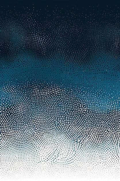 Dynamic Halftone Dots Gradient Modern Grunge Texture in blu e bianco