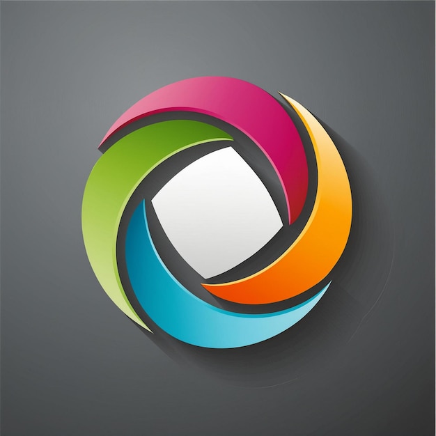 Dynamic Segments of Colored Circle Brand Symbol for Modern Logo Design and Creative Business Identi