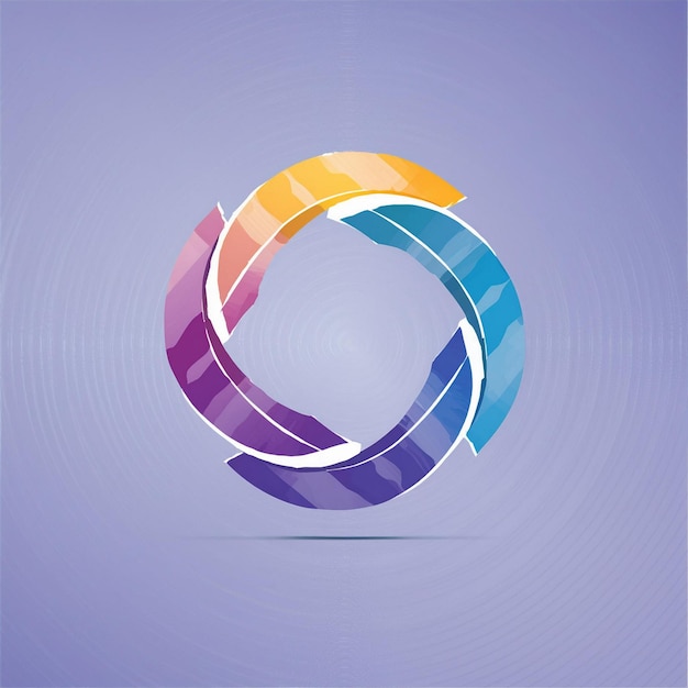 Dynamic Segments of Colored Circle Brand Symbol for Modern Logo Design and Creative Business Identi