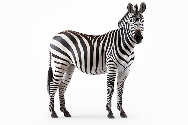 è raffigurata una zebra su sfondo bianco con il numero 1 in basso.