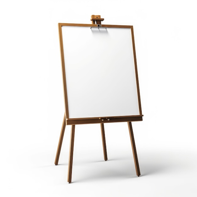 EaselStyle Dry Erase Board isolato su uno sfondo trasparente Generative AI