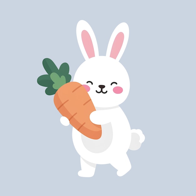 Easter bunny cartoon illustration