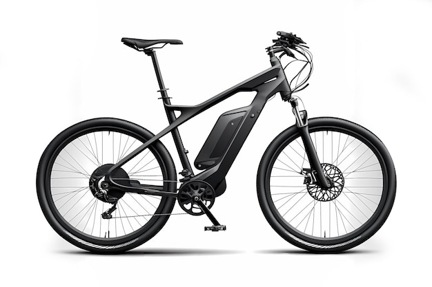 Ebike isolato su sfondo bianco Design generativo ai