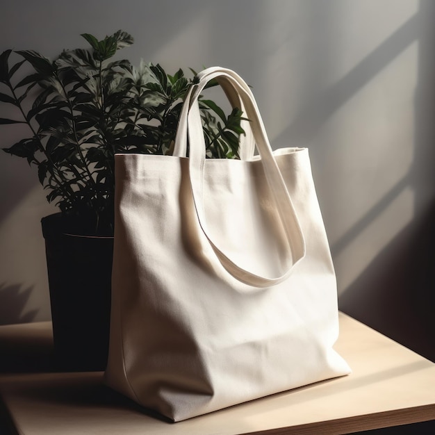 Eco shopping bag Illustrazione AI Generativo