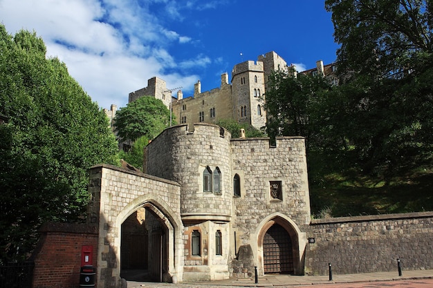 Edifici del castello di Windsor in Inghilterra, Regno Unito