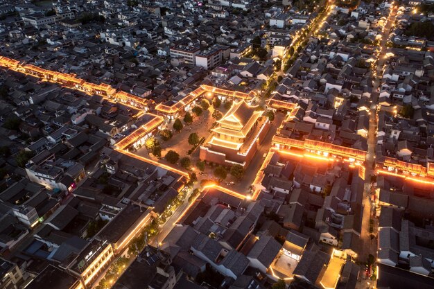 Edifici e paesaggi a Weishan Yunnan in Cina