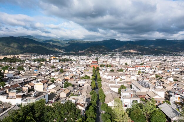 Edifici e paesaggi a Weishan Yunnan in Cina