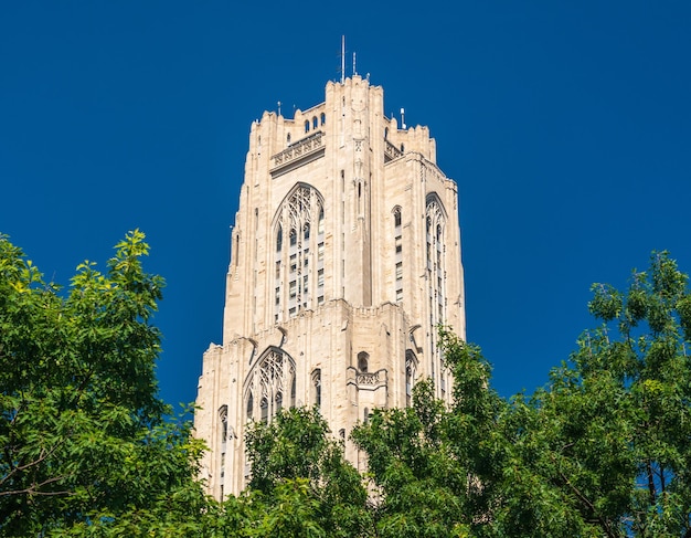 Edificio della Cattedrale dell'apprendimento presso l'Università di Pittsburgh