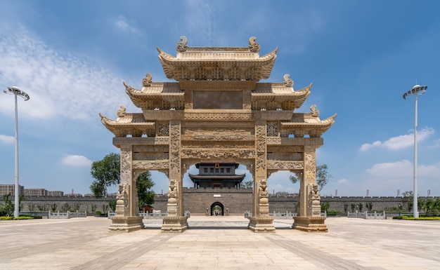 Edificio della città antica di Qingdao Jimo