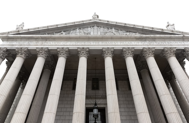 Edificio della Corte Suprema dello Stato di New York, originariamente noto come New York County Courthouse, a 60 Center Street su Foley Square nel quartiere del Centro Civico di Manhattan, New York