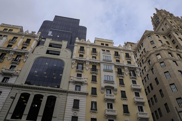 Edificio di gran via di Madrid Spagna