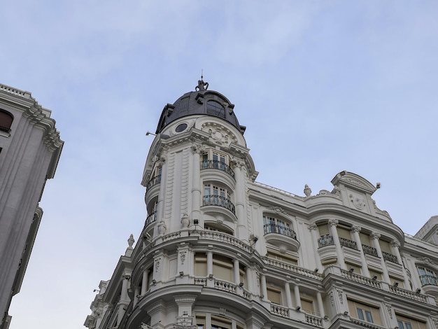 Edificio di gran via di Madrid Spagna