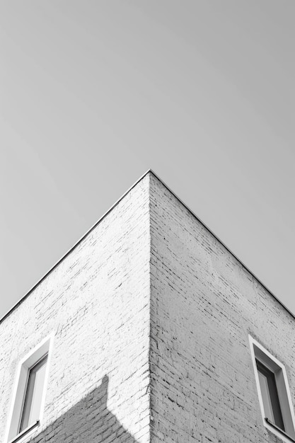 Edificio in bianco e nero