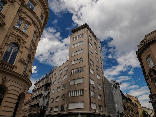 edificio moderno della città di architettura della città di Zagabria Croazia