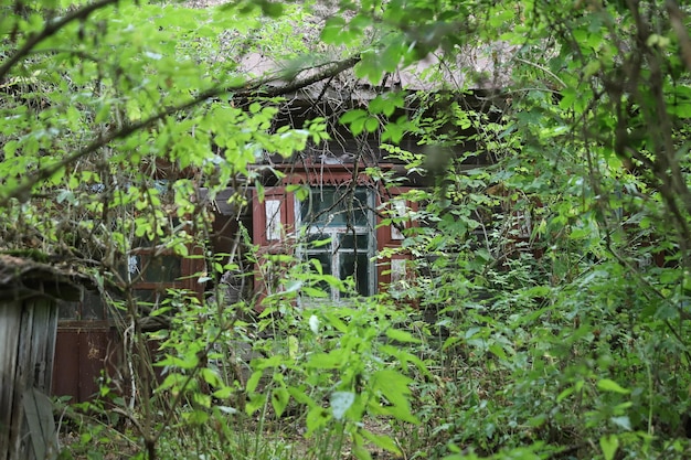 Edificio nella zona di esclusione di Chernobyl Ucraina