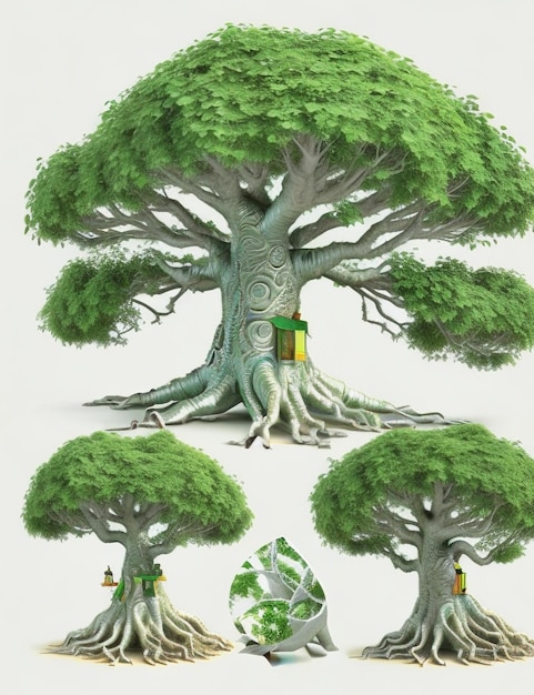 Edizione fantasy dell'albero di banyan