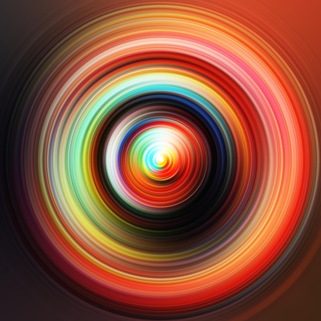 Efek gerakan radial penuh warna Latar belakang membulat abstrak Kurva warna dan lingkaran Latar belakang dan banner tekstur berwarna wallpaper cincin dan lingkaran gradien multi warna