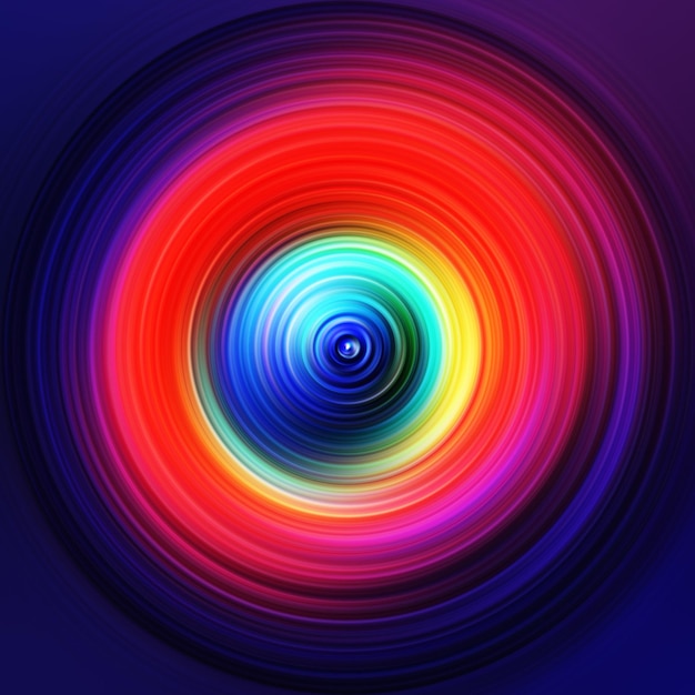 Efek gerakan radial penuh warna Latar belakang membulat abstrak Kurva warna dan lingkaran Latar belakang dan banner tekstur berwarna wallpaper cincin dan lingkaran gradien multi warna