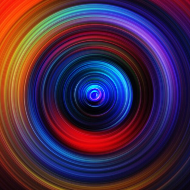 Efek gerakan radial penuh warna Latar belakang membulat abstrak Kurva warna dan lingkaran Latar belakang dan banner tekstur berwarna wallpaper cincin dan lingkaran gradien multi warna