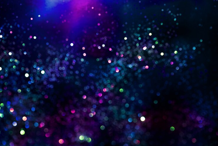Foto effetto di illuminazione bokeh glitter glitter colorato astratto sfondo sfocato