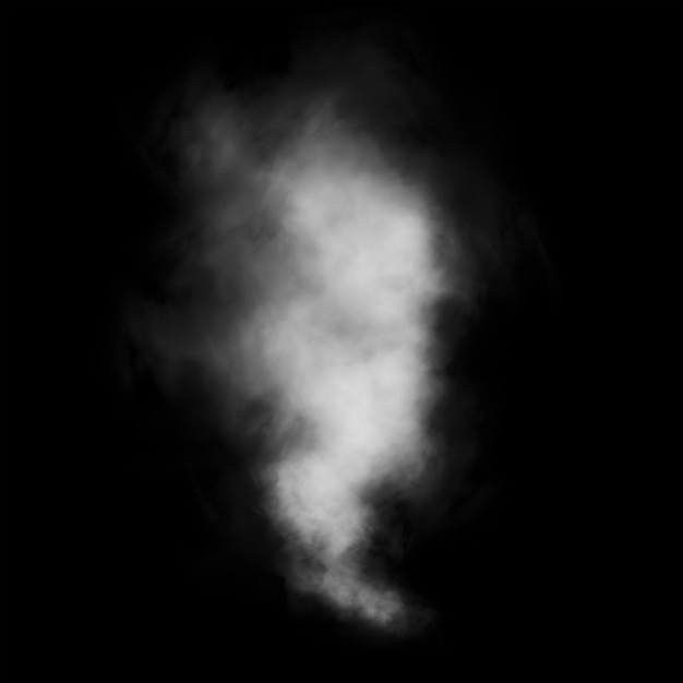 Effetto fumo su sfondo nero