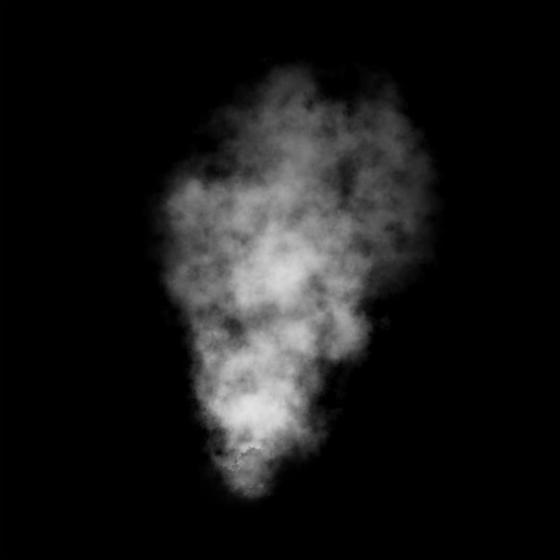 Effetto fumo su sfondo nero