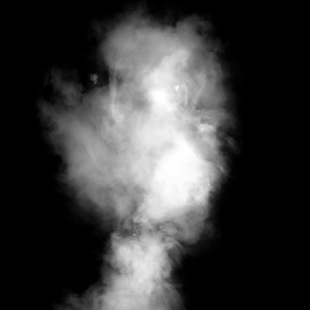 Effetto fumo su sfondo nero
