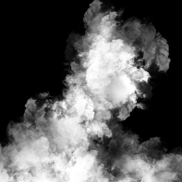 Effetto fumo su sfondo nero