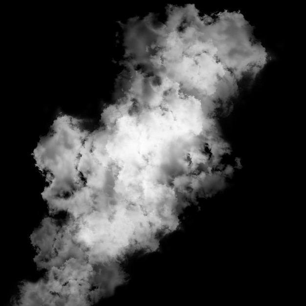 Effetto fumo su sfondo nero