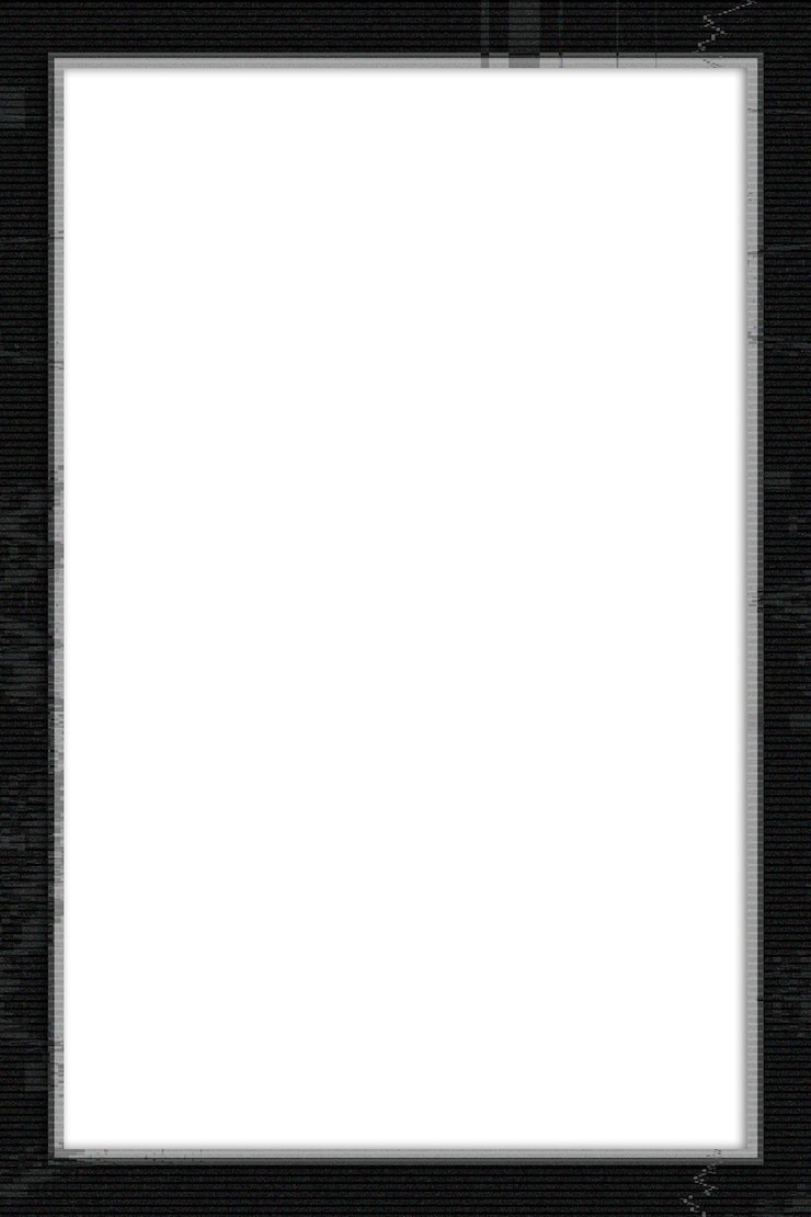 Foto effetto glitch png del fotogramma rettangolare