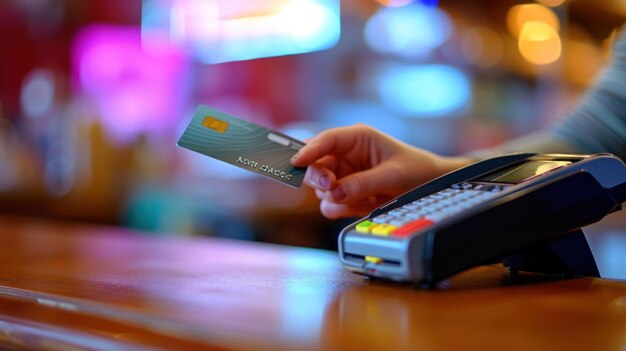 Effettuare un pagamento utilizzando una carta di credito su un POS di vendita