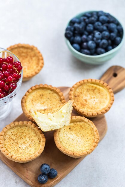 Egg Custard Tart tradizionale inglese portoghese cinese desse