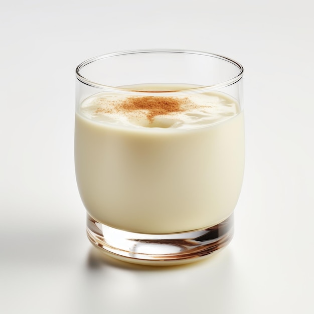 Eggnog classico isolato su sfondo bianco IA generativa