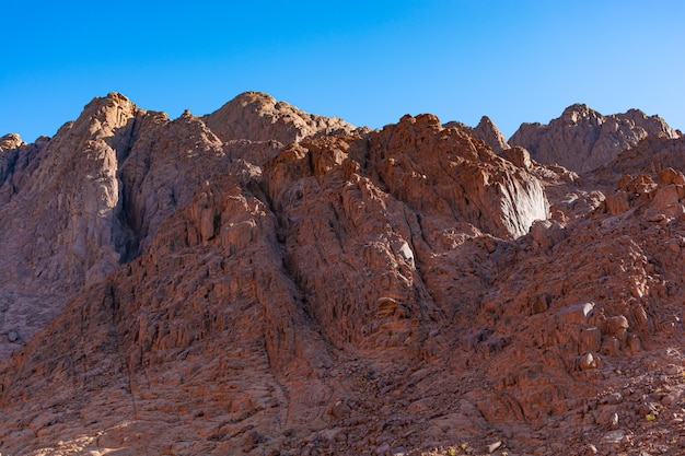 Egitto, vista del Monte Mosè in una luminosa giornata di sole