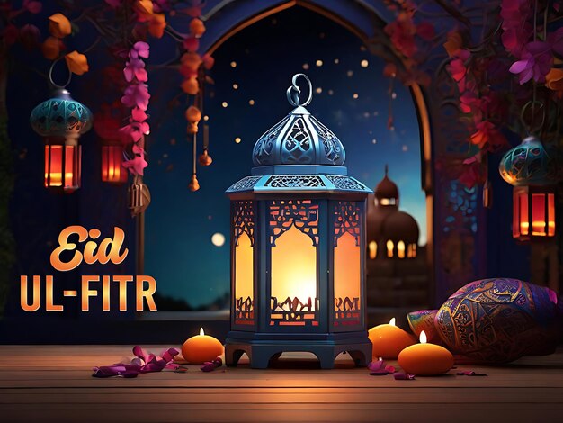 Eid Mubarak ramadan kareem banner design Eid Muborak biglietto di auguri Tradizionale musulmano festa banner