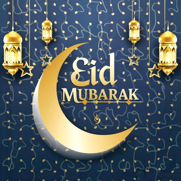 Eid mubarak saluti islamici sfondo 2024