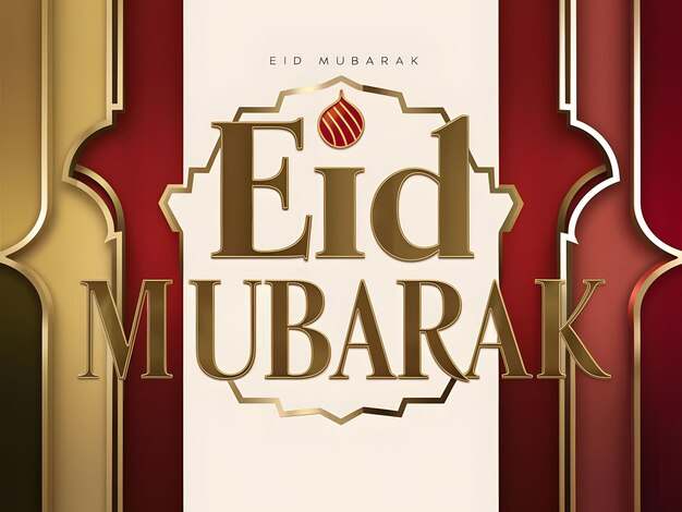 Eid mubarak saluti islamici sfondo