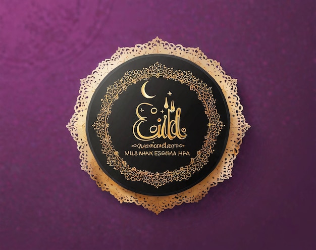 Eid Mubarak un logo per un ristorante musulmano